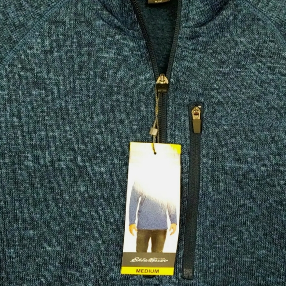 NWT Eddie Bauer Mens M Radiator 1/2 Zip Fleece Top - Picture 3 of 5
